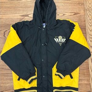 Vintage 90s Logo 7 Boston Bruins NHL Full Zip‎ Hooded Jacket